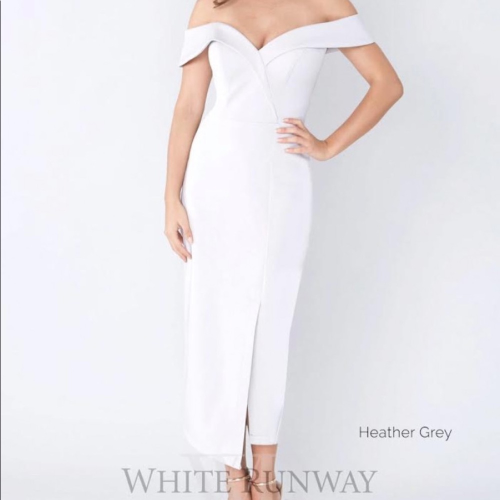 White Runway Connelly Midi in Heather Grey